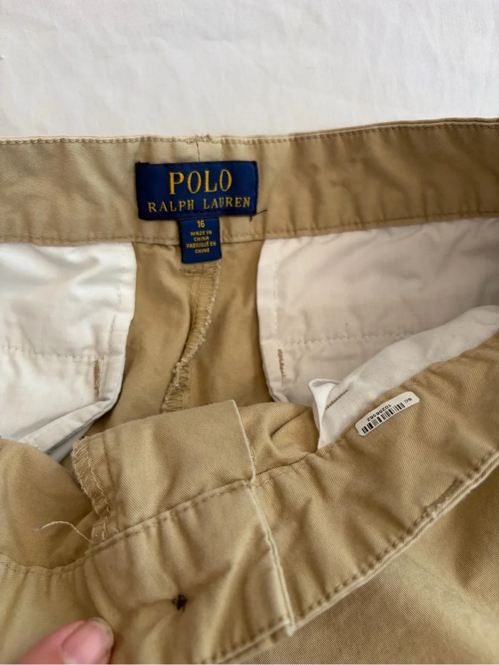 Polo by Ralph Lauren Kids Tan Chino Pants Sizse 16